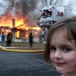 Disaster Girl Blank Meme Template