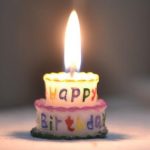 Happy Birthday Single Candle Blank Meme Template