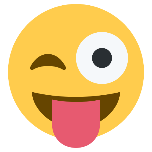 WInking face with tongue